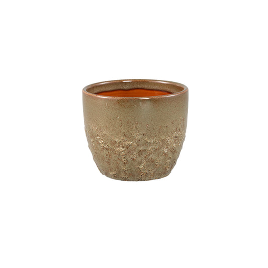 Harper Groen Keramische Pot Bombay Rond XS - Set van 12 Stuks - 12 Sets 9x10.5x10.5 cm