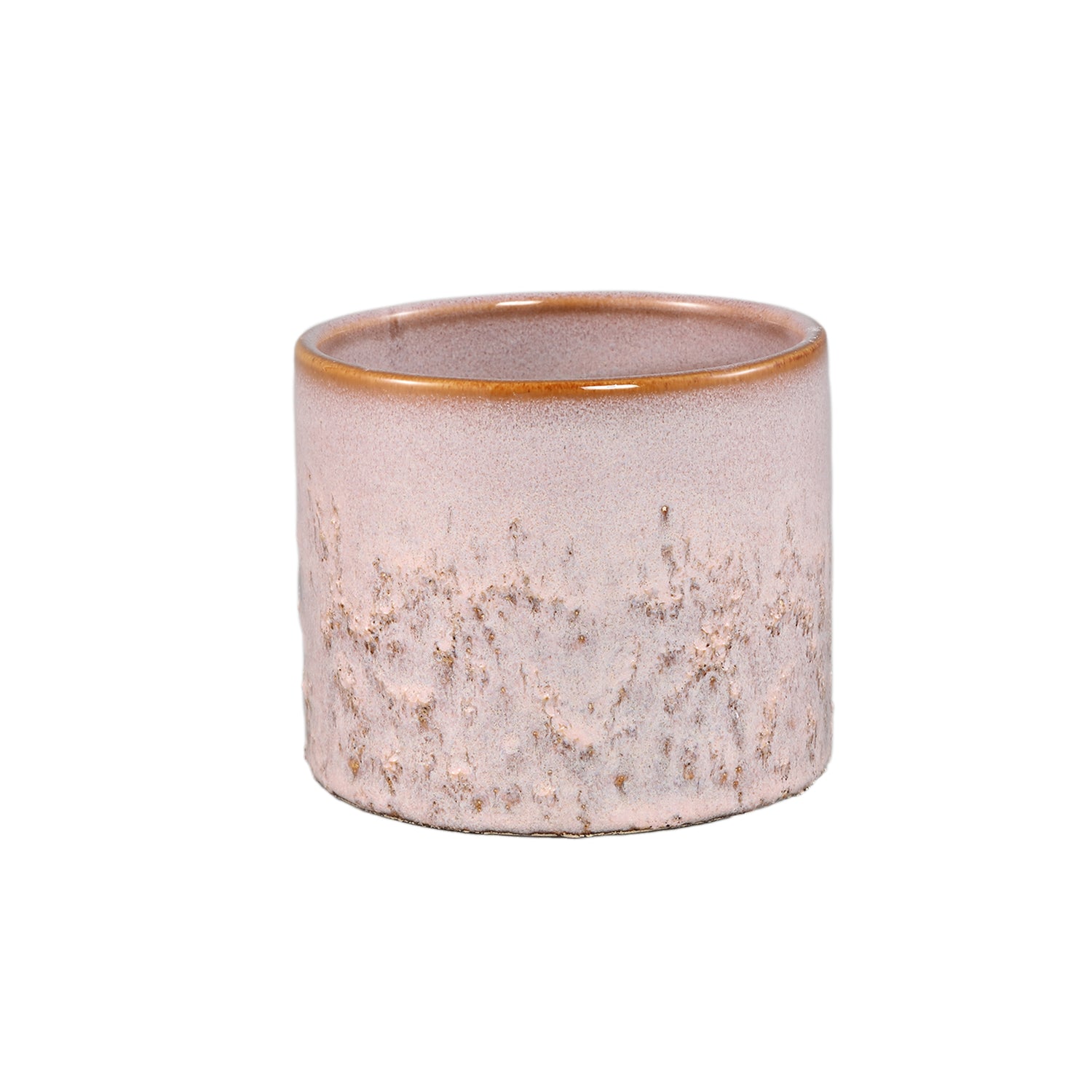Suzann Roze Keramische Pot Rond Recht Ruw M Set van 12 Stuks - 12 Sets 10x11.5x11.5 cm