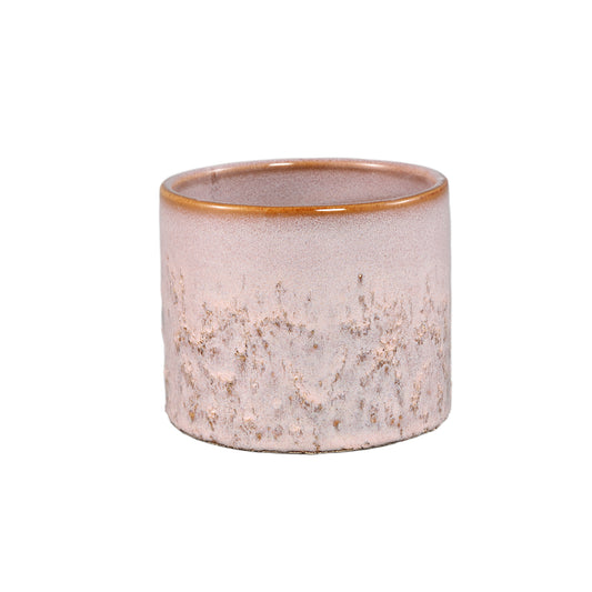 Suzann Roze Keramische Pot Rond Recht Ruw M Set van 12 Stuks - 12 Sets 10x11.5x11.5 cm