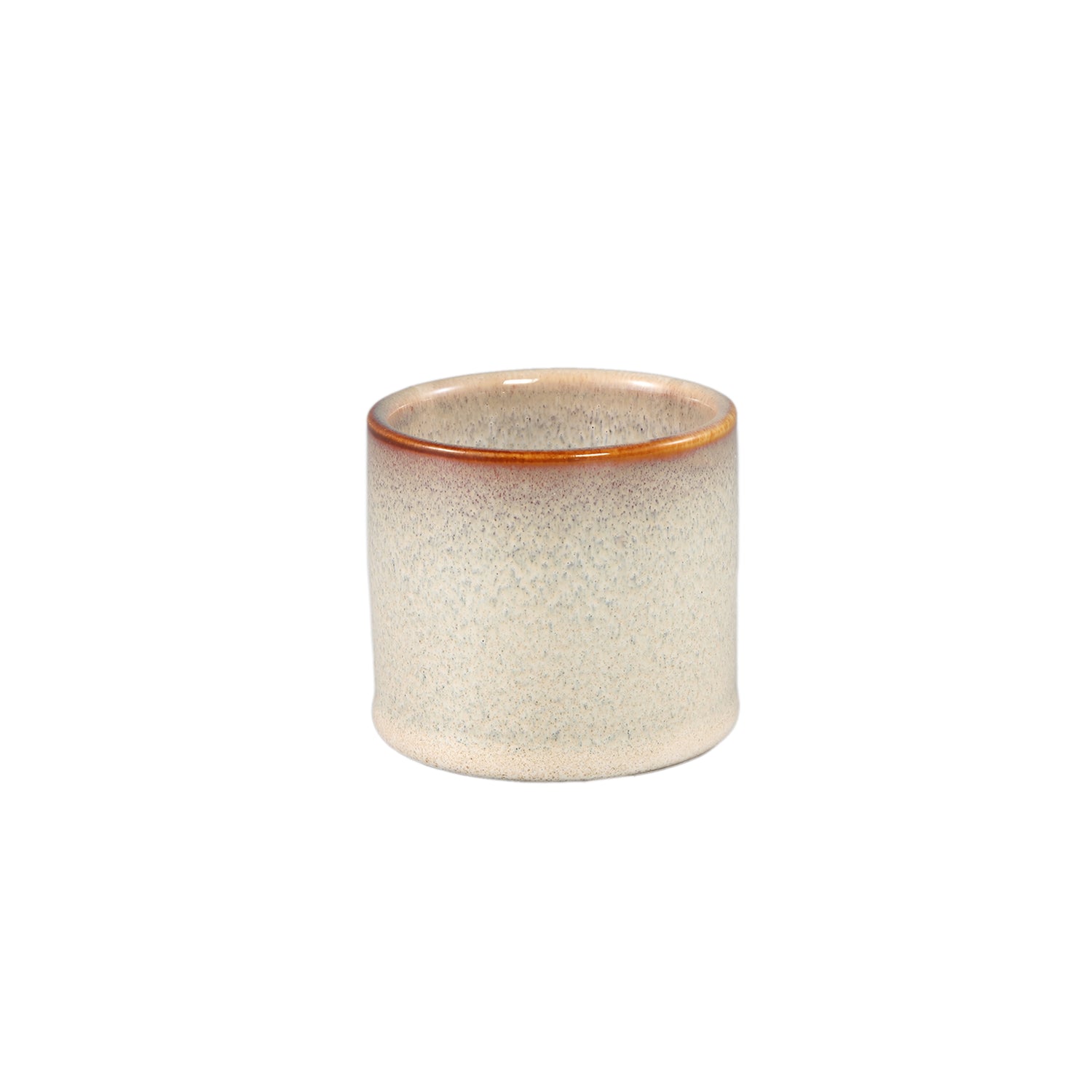 Mary Crème Keramische Pot Rond Recht Glad XS - Set van 12 - 12 Sets 6.5x7.5x7.5 cm