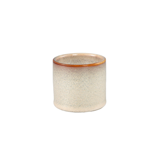 Mary Crème Keramische Pot Rond Recht Glad XS - Set van 12 - 12 Sets 6.5x7.5x7.5 cm