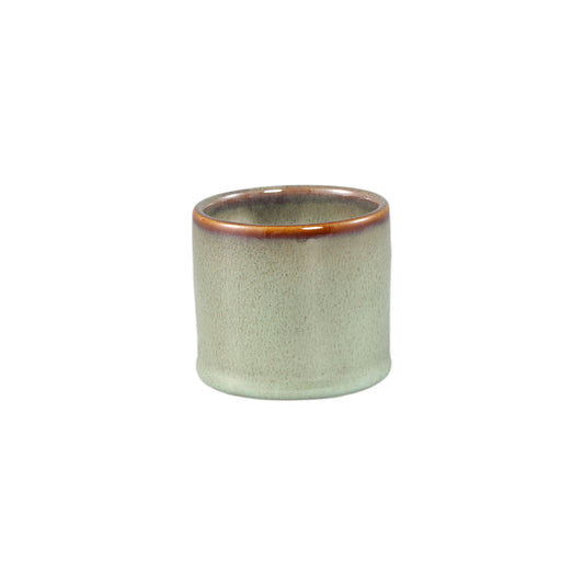 Mary Groen Keramische Pot Rond Recht Glad Set van 12 Stuks - 12 Sets 6.5x7.5x7.5 cm