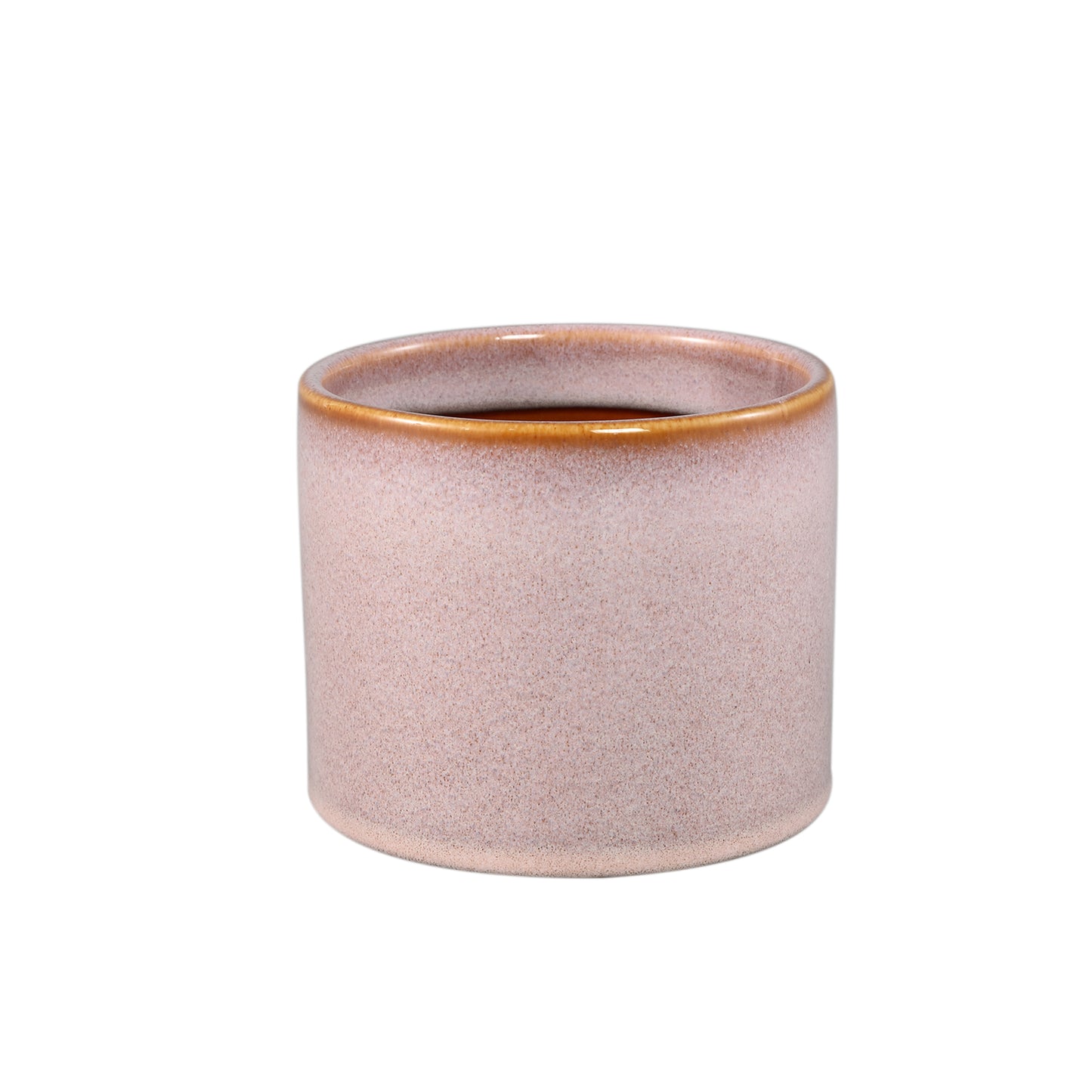Mary Roze Keramische Pot Rond Recht Glad M - Set van 12 Stuks - 12 Sets 10x11.5x11.5 cm