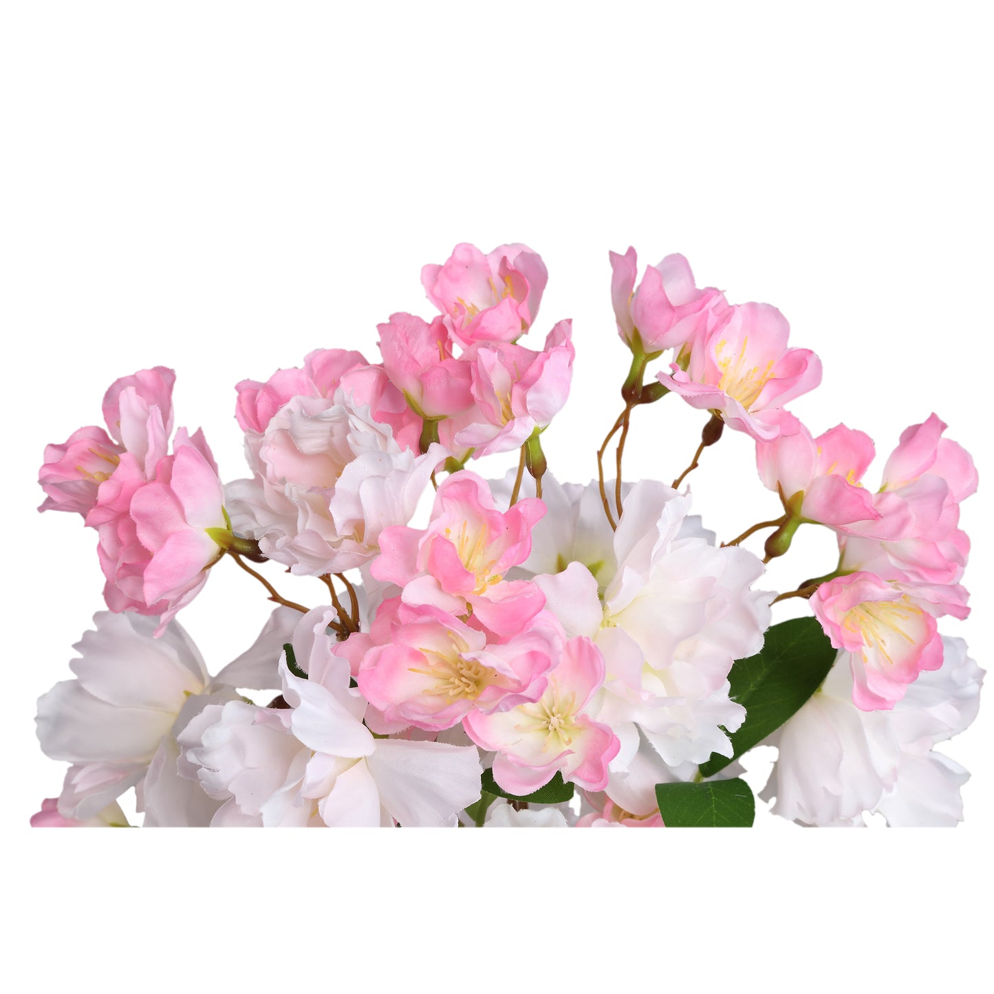 Blossom Flower Helder Roze Struik 3-delige Set Korte Uitvoering - Set van 12 50x25x20 cm