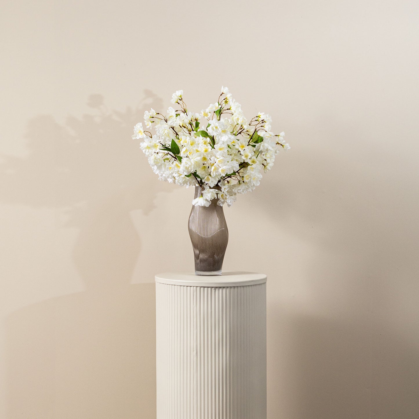 Blossom Flower Wit Spray Lang - Set van 12 70x30x25 cm