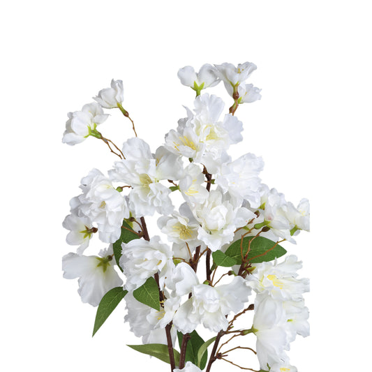 Blossom Flower Wit Spray Lang - Set van 12 70x30x25 cm
