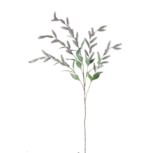 Dried Twig Paarse Lange Distel Spray Met Bladeren - Set van 12 119x66x25 cm