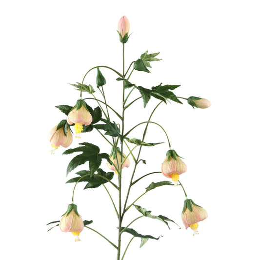 Garden Flower Beige Gestreepte Abutilon Spray - Set van 12 98x37x24 cm