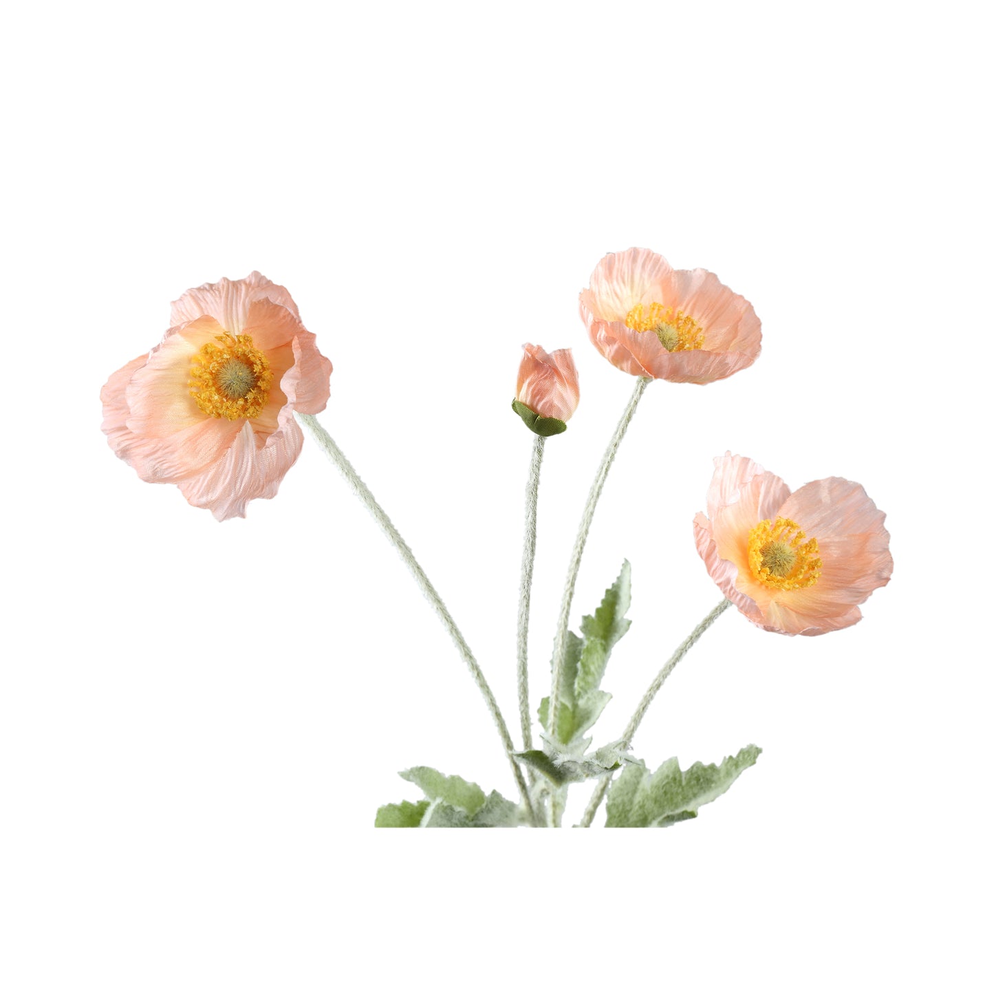 Poppy Flower Roze Klaproos Spray - Set van 12 60x30x14 cm