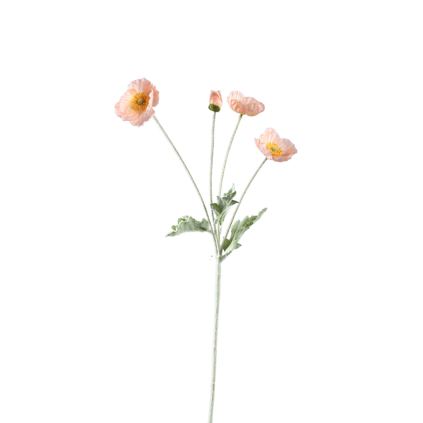 Poppy Flower Roze Klaproos Spray - Set van 12 60x30x14 cm