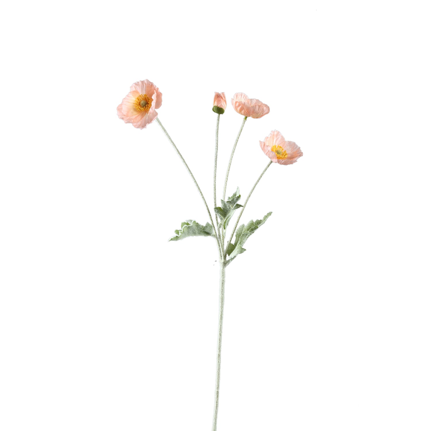 Poppy Flower Roze Klaproos Spray - Set van 12 60x30x14 cm