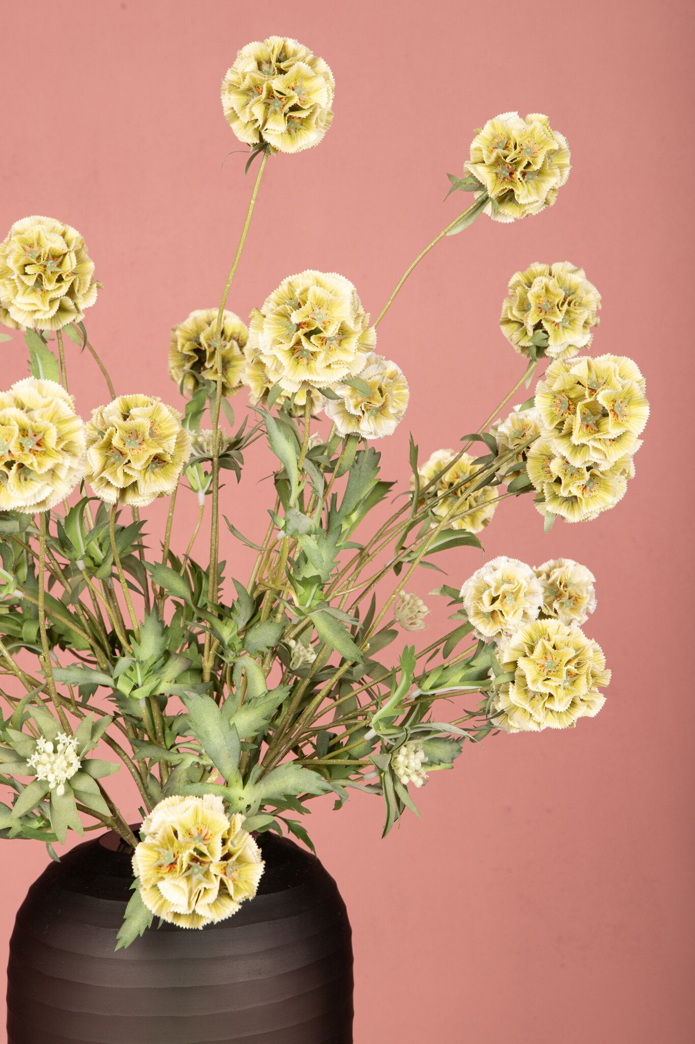 Garden Flower Groene Scabiosa Spray - Set van 12 74x41x24 cm