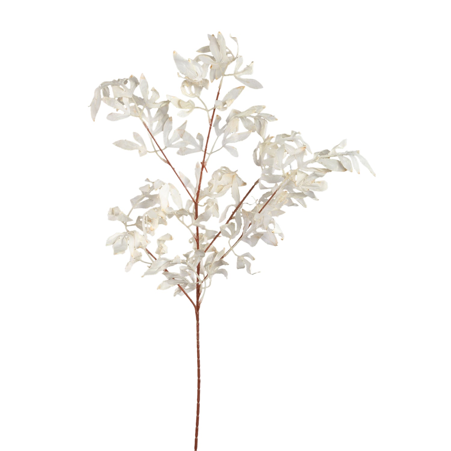 Leaves Plant Crème Bamboe Bladspray - Set van 12 80x47x45 cm
