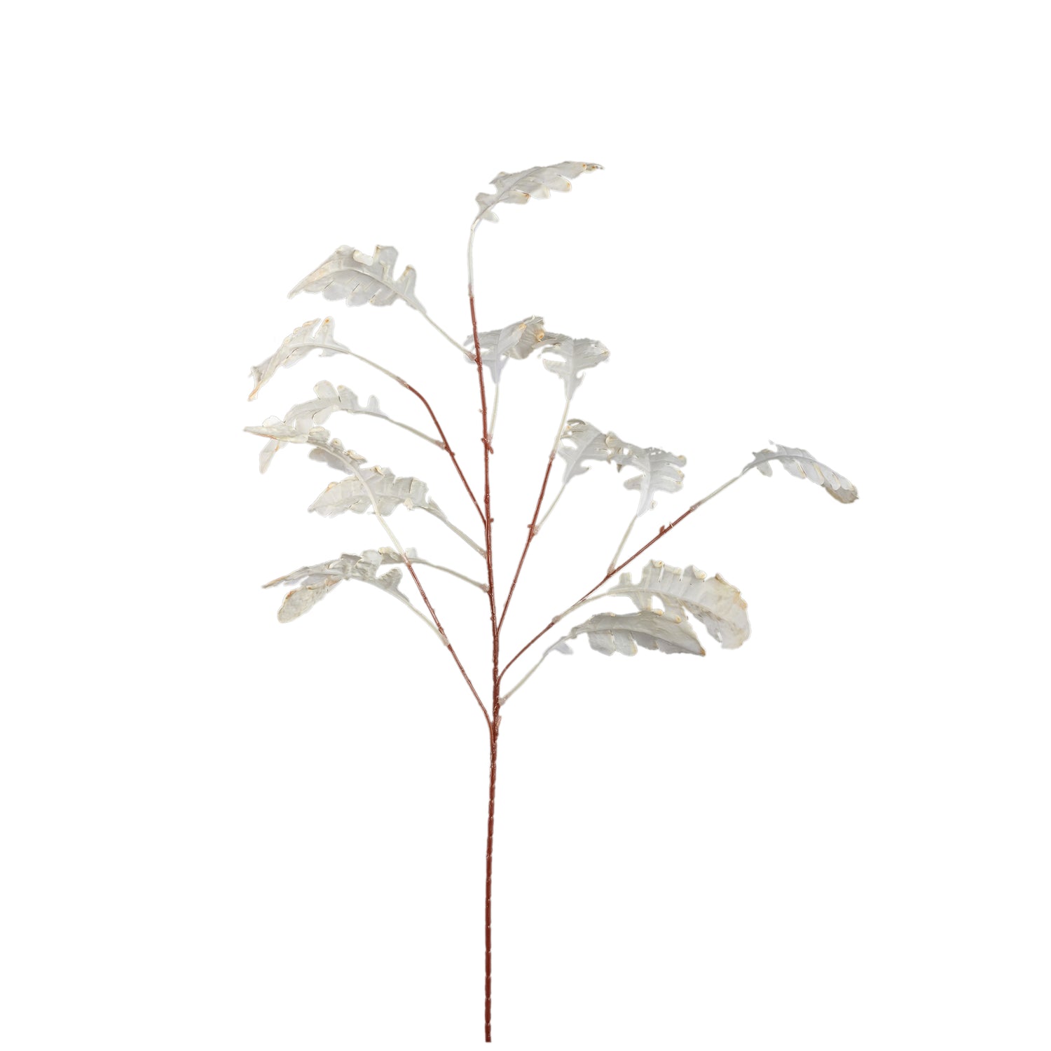 Leaves Plant Crème Chrysanthemumbladeren Spray - Set van 12 95x57x43 cm