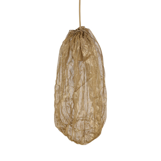Maitia Gold Rough Looking Fabric Ceiling Lamp