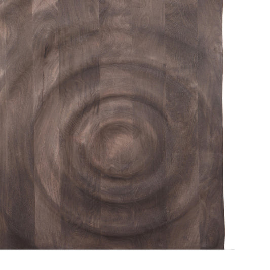 Mattin Bruin Mangohout Wandpaneel Cirkel Rechthoek 130x100x4 cm