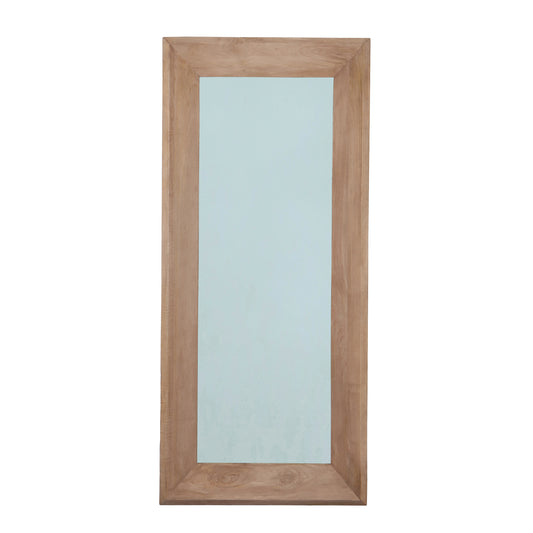 Nicka Natuurlijke Mangohout Rechthoekige Spiegel S 160x70.5x13.5 cm