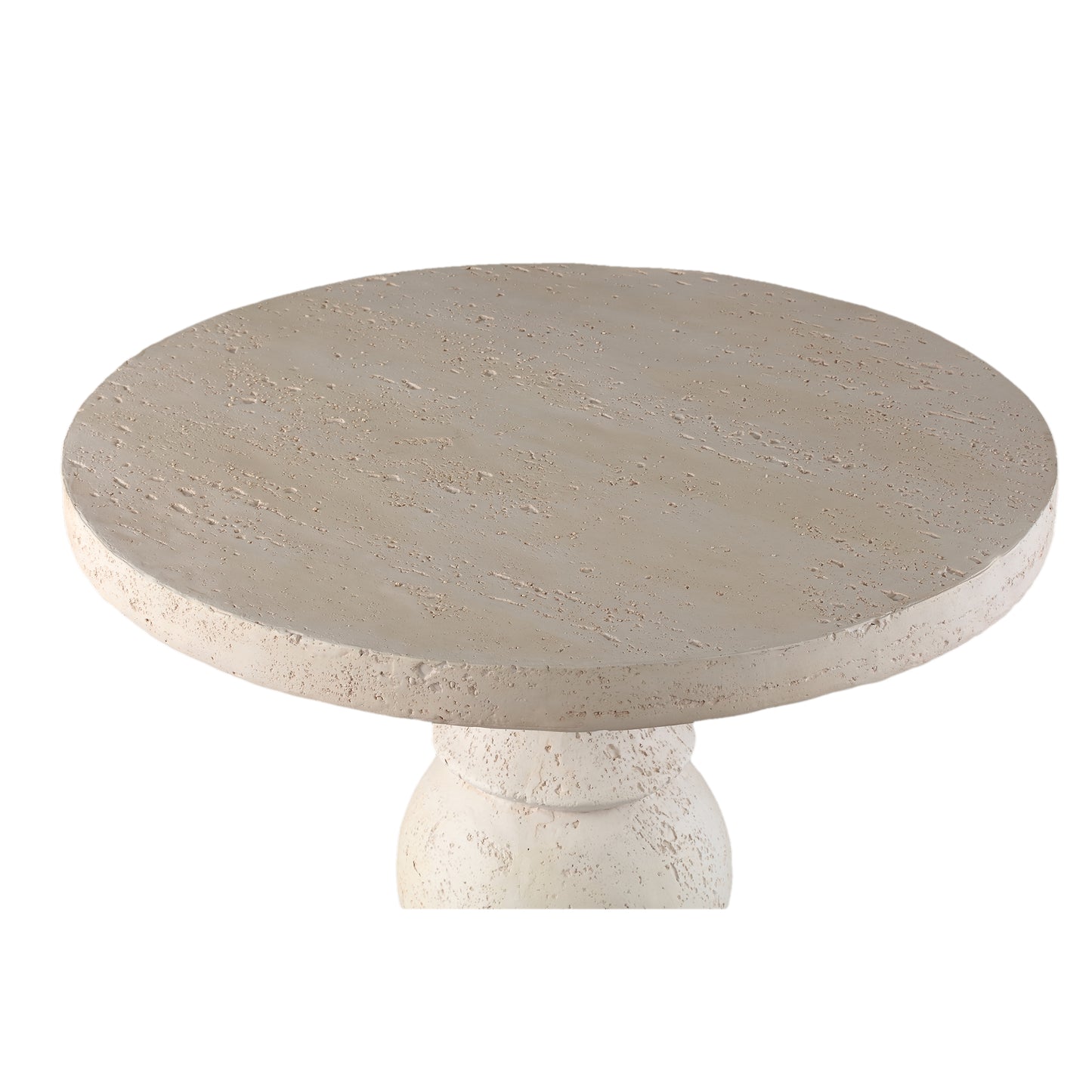 Muza Cream MgO Ronde Bijzettafel Classic 56x56.5x56.5 cm