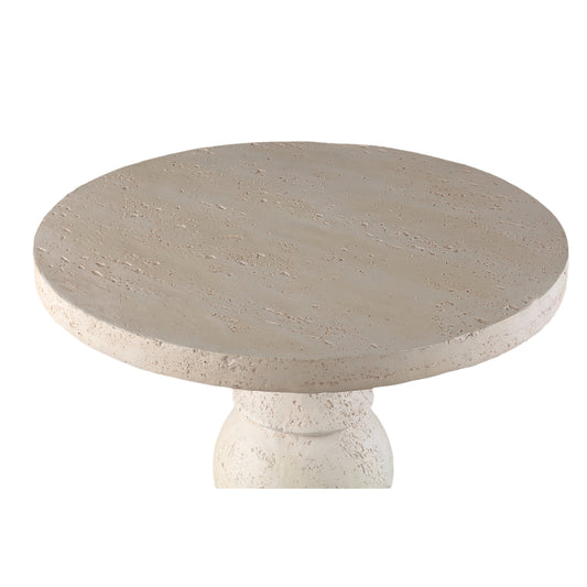 Muza Cream MgO Ronde Bijzettafel Classic 56x56.5x56.5 cm