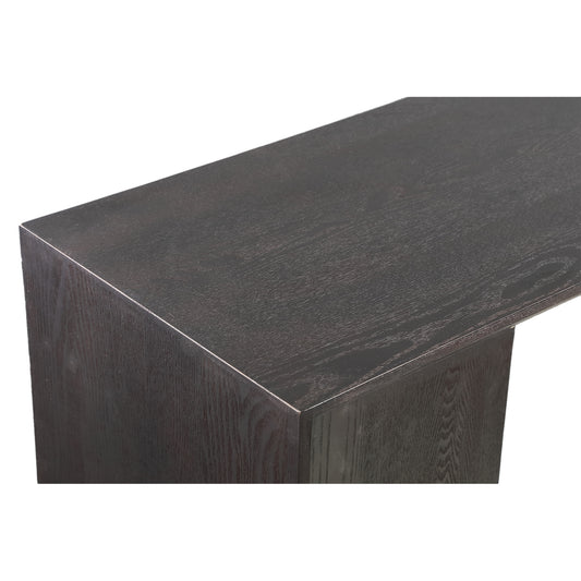 Arivo Zwarte MDF Asymmetrische Bijzettafel Rechthoek 80x120x35.5 cm
