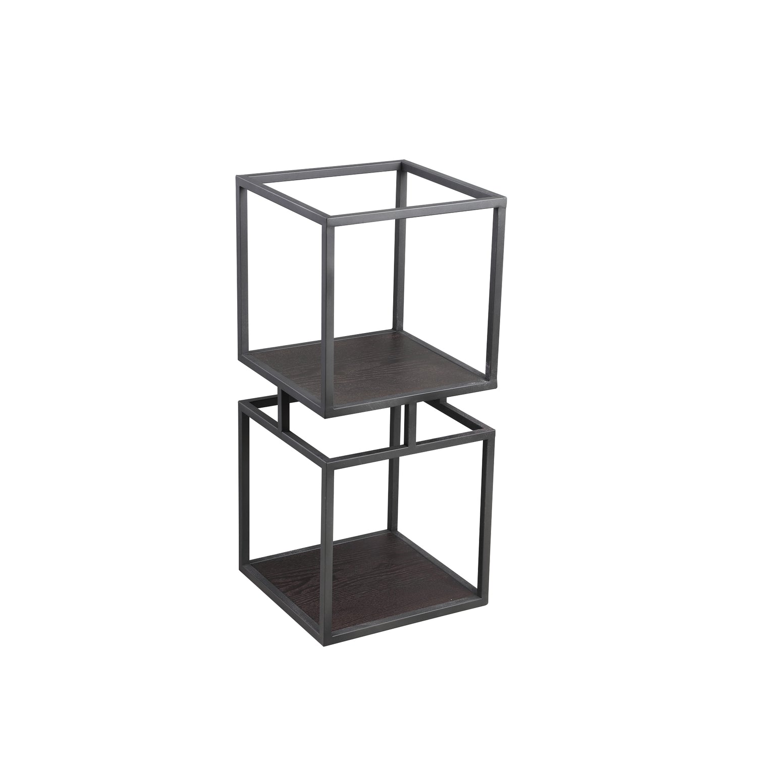 Nanci Zwart Ijzeren Open Kubuskap Small 73.5x33.5x33.5 cm