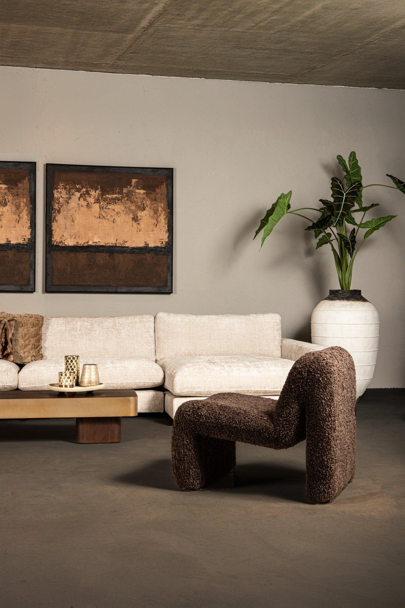 Oslo Fauteuil Teddy Coffee