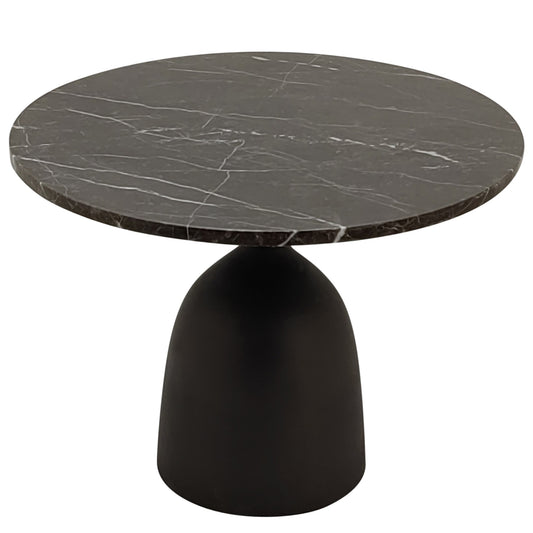 Patras Side Table Brown Marble