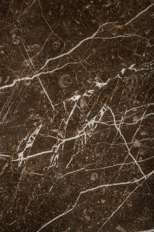 Patras Bistro Table Brown Marble