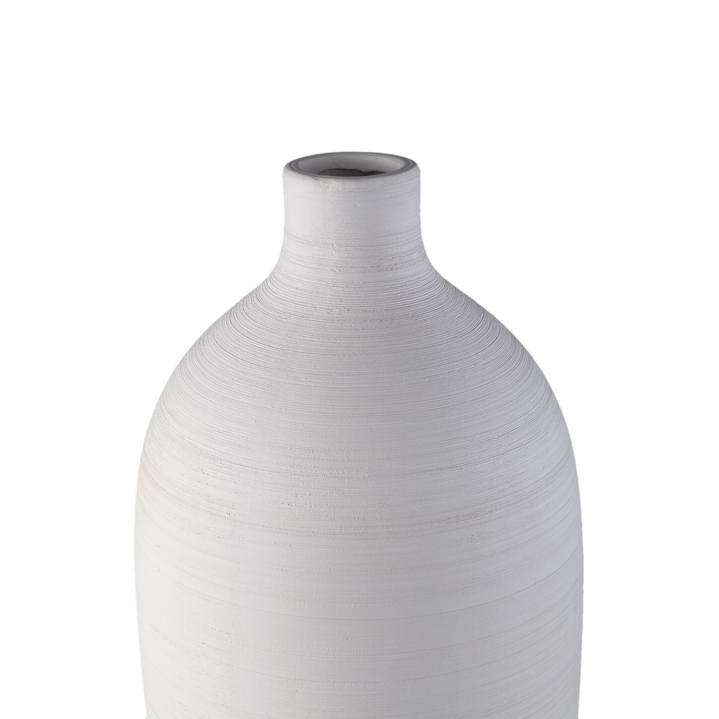 Cavinn Wit Mat Keramische Fles Vaas XL 70x24x24 cm