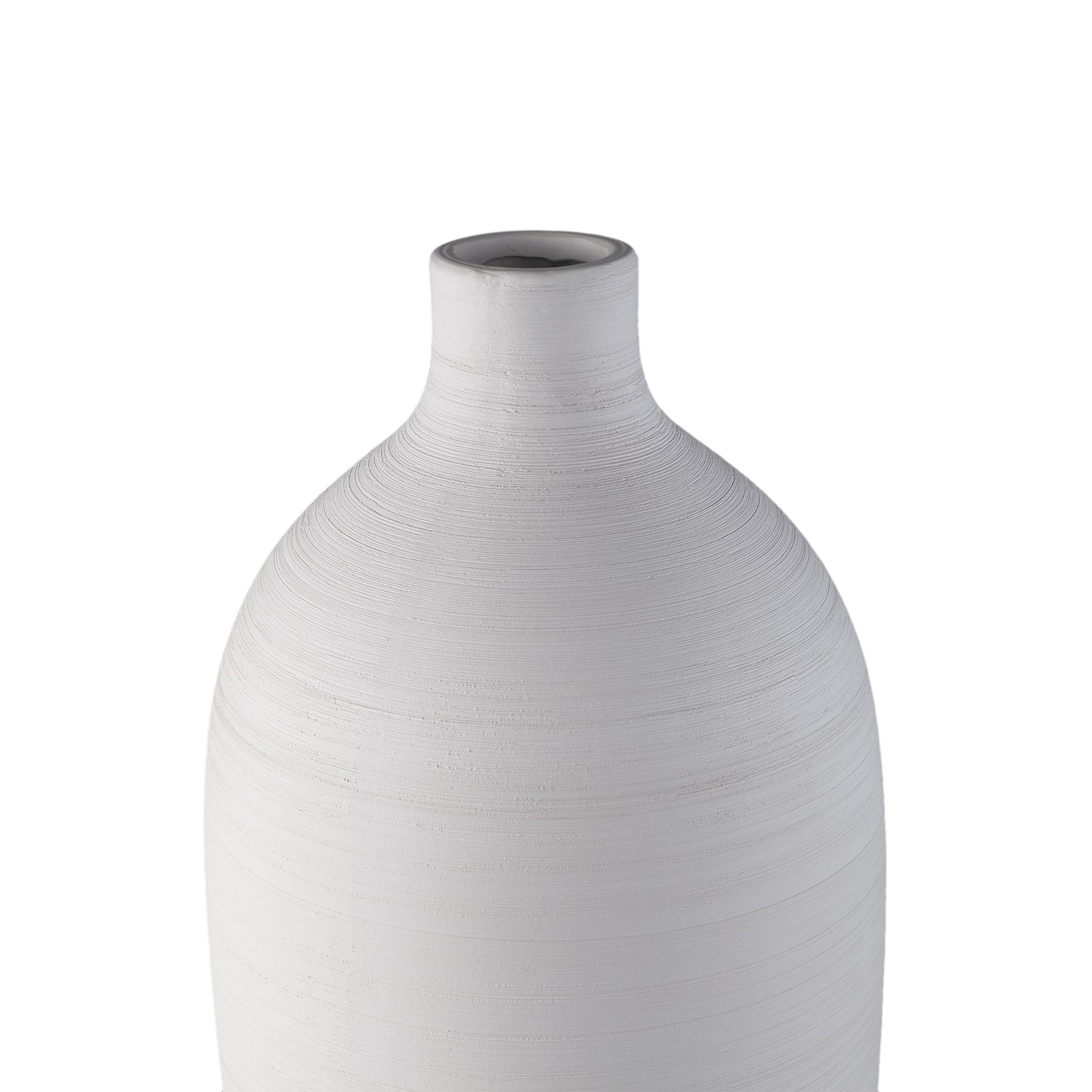 Cavinn Wit Mat Keramische Fles Vaas XL 70x24x24 cm