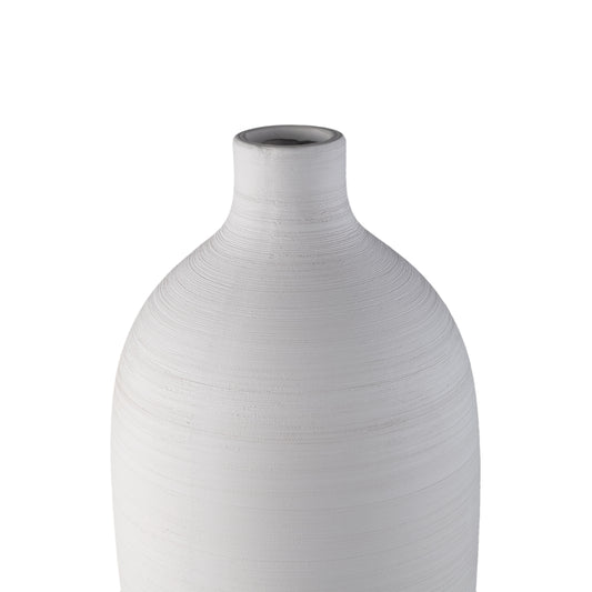 Cavinn Wit Mat Keramische Fles Vaas XL 70x24x24 cm