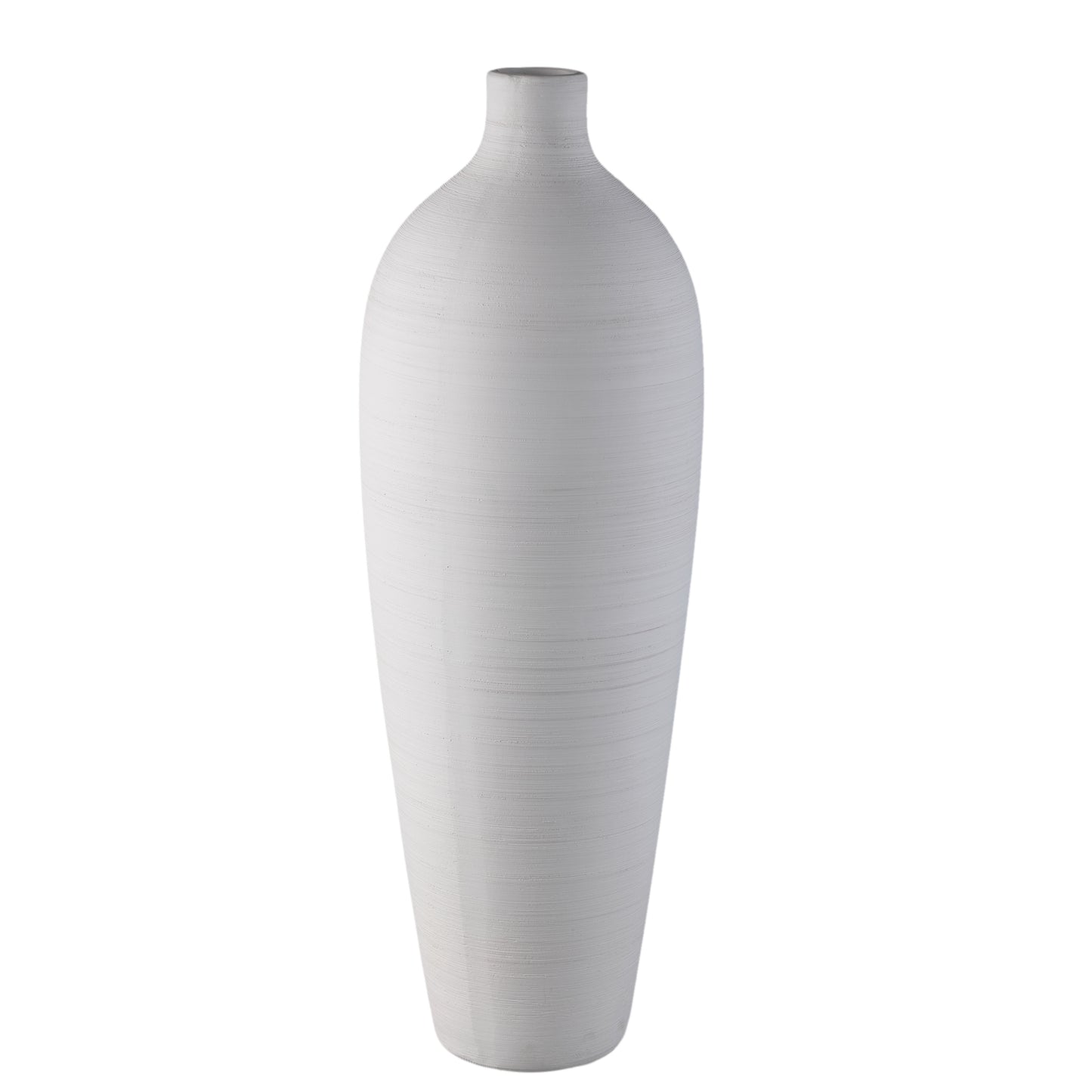 Cavinn Wit Mat Keramische Fles Vaas XL 70x24x24 cm