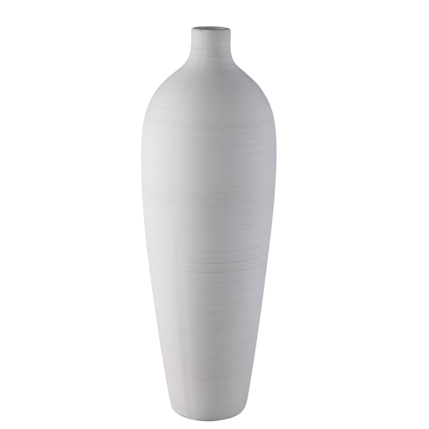 Cavinn Wit Mat Keramische Fles Vaas XL 70x24x24 cm