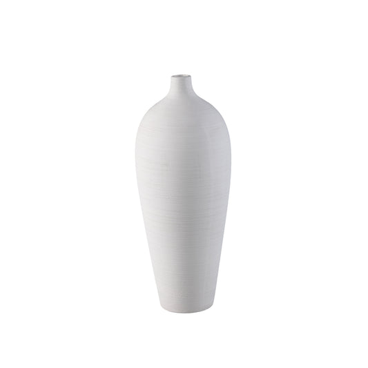 Cavinn Witte Mat Keramische Fles Vaas M Set van 2 - 2 Sets 44x18x18 cm