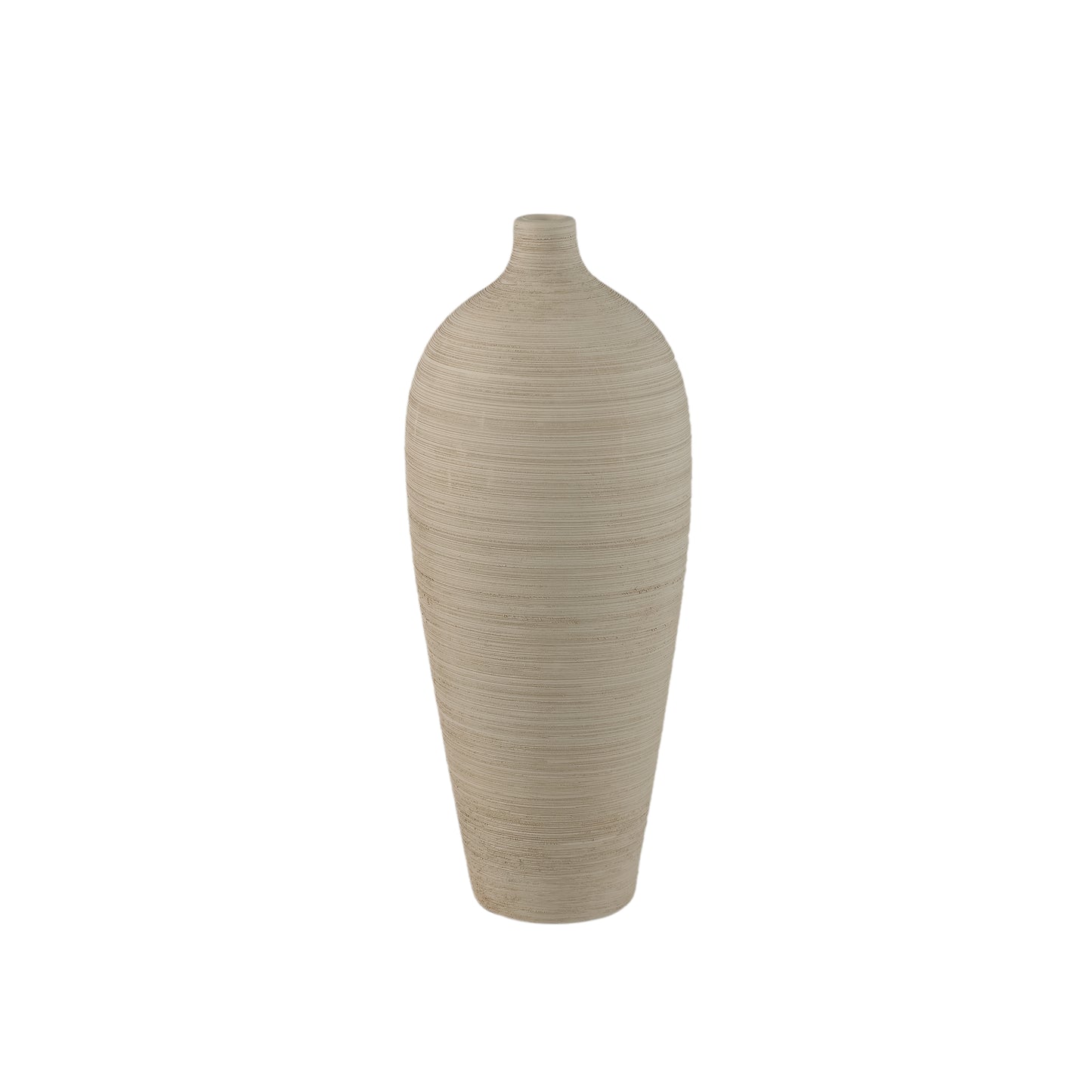 Cavinn Beige Mat Keramische Fles Vaas M Set van 2 - 2 Sets 44x18x18 cm