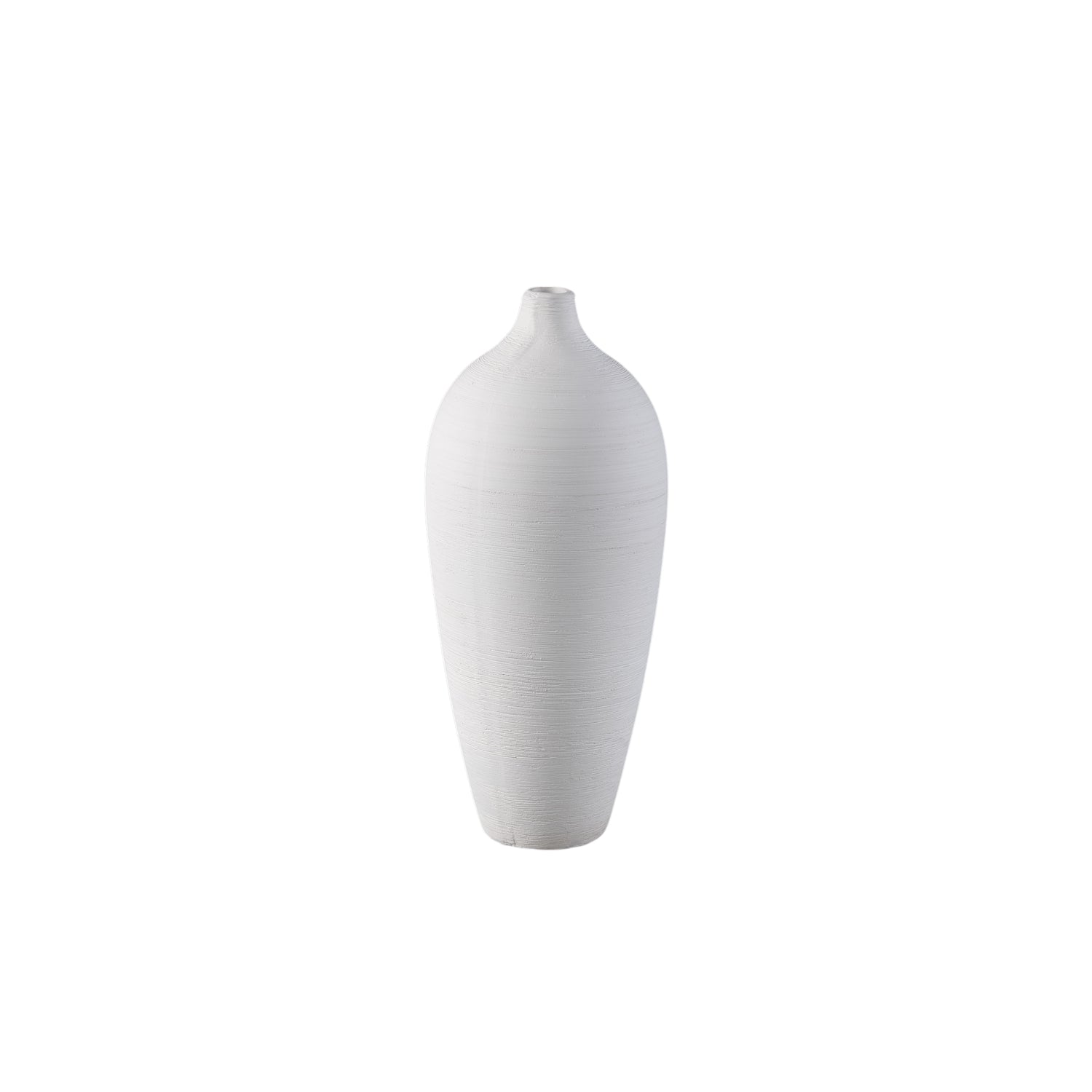 Cavinn Witte Mat Keramische Fles Vaas Set van 4 Stuks - 4 Sets 35x15x15 cm