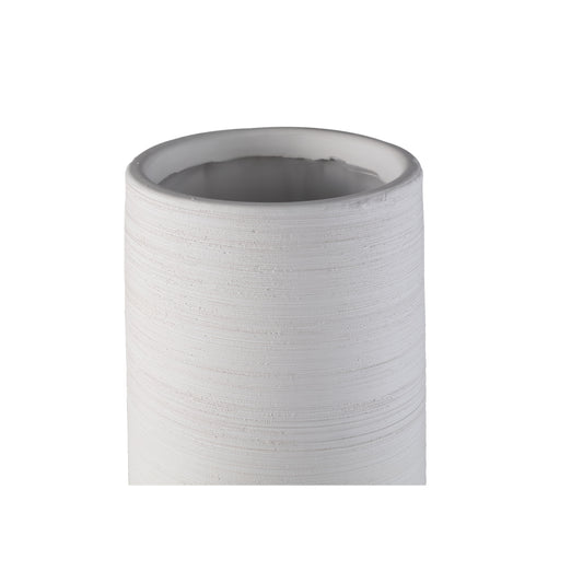 Zonna Wit Mat Keramische Hoge Vaas L Set van 2 - 2 Sets 60.5x15.5x15.5 cm