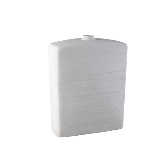 Janettee Witte Rechthoekige Keramische Fles S 50x40x15 cm