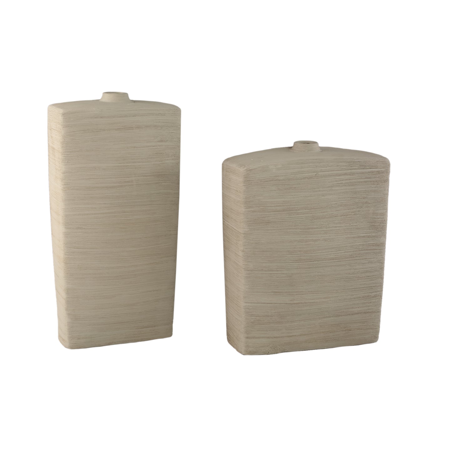 Janettee Beige Rectangle Shaped Ceramic Bottle S
