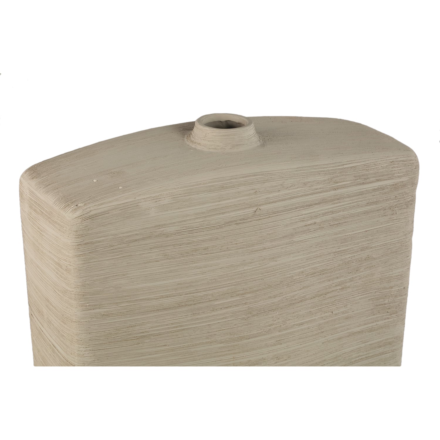 Janettee Beige Rechthoekige Keramische Fles 50x40x15 cm