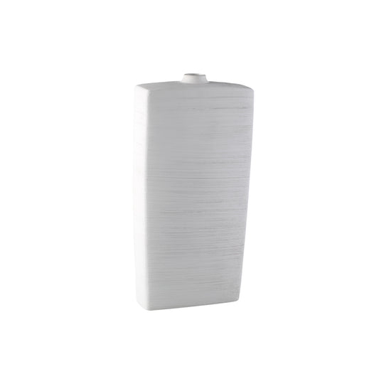 Janettee Witte Rechthoekige Keramische Fles L 60x30x12.5 cm