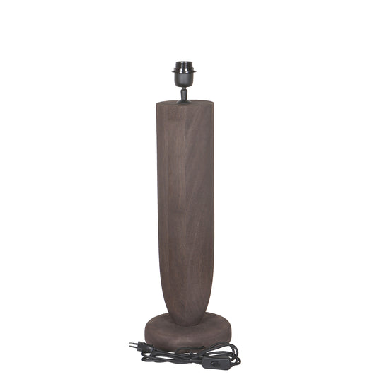 Lorinne Bruine Mangohout Tafellamp Set van 2 - 2 Sets 55x20x20 cm