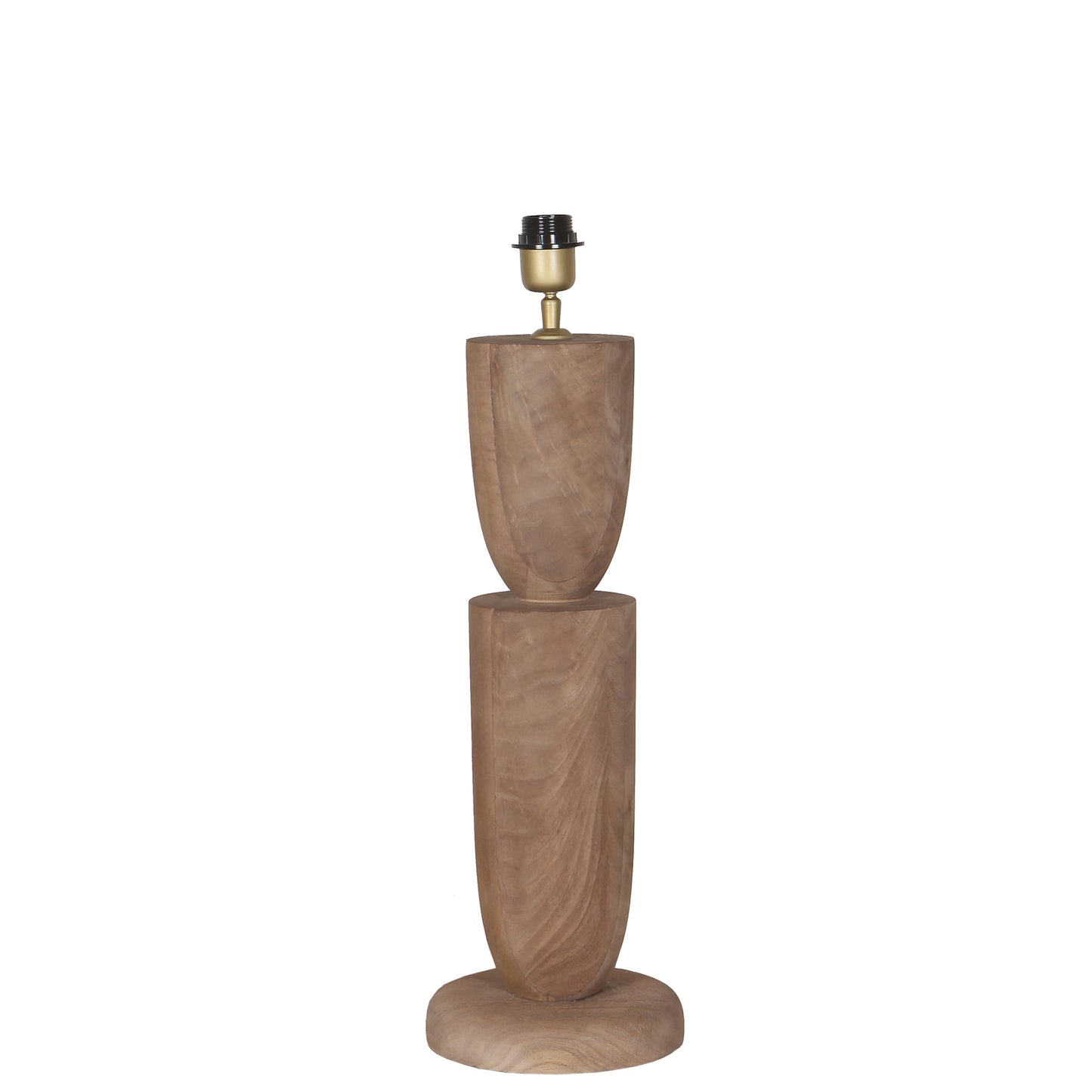 Lorinne Natuurlijke Mango Houten Tafellamp Set van 2 - 2 Sets 55x20x20 cm