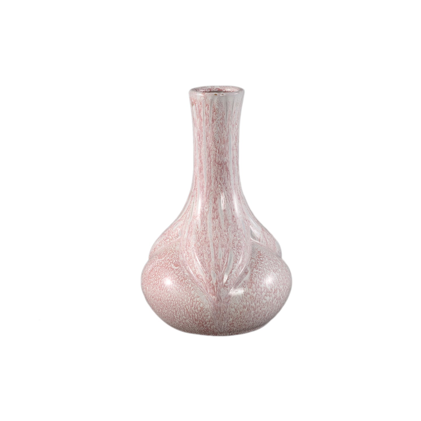 Hailey Roze Keramische Vaas Aflopende Top Set van 2 - 2 Sets 28x18x18 cm