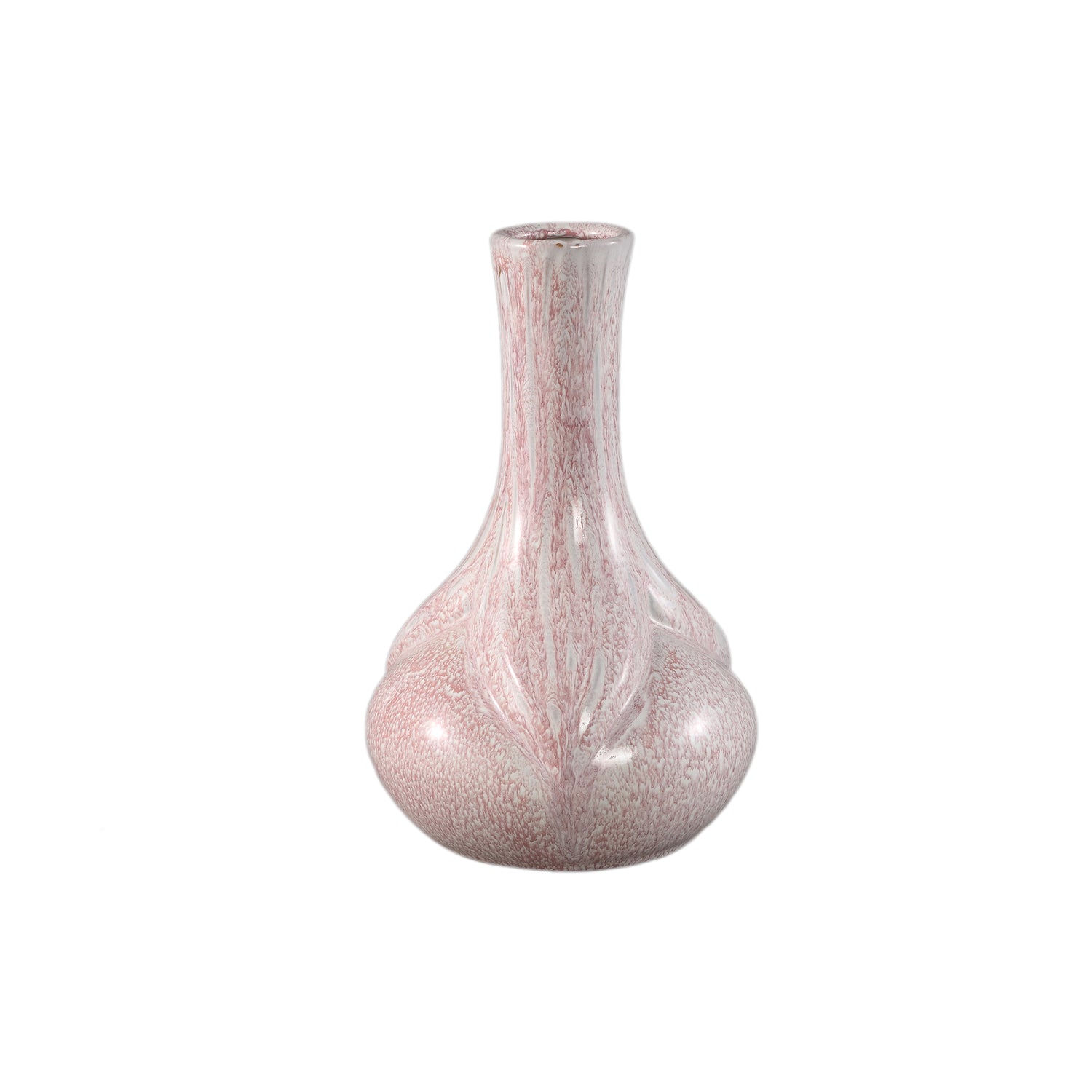 Hailey Roze Keramische Vaas Aflopende Top Set van 2 - 2 Sets 28x18x18 cm