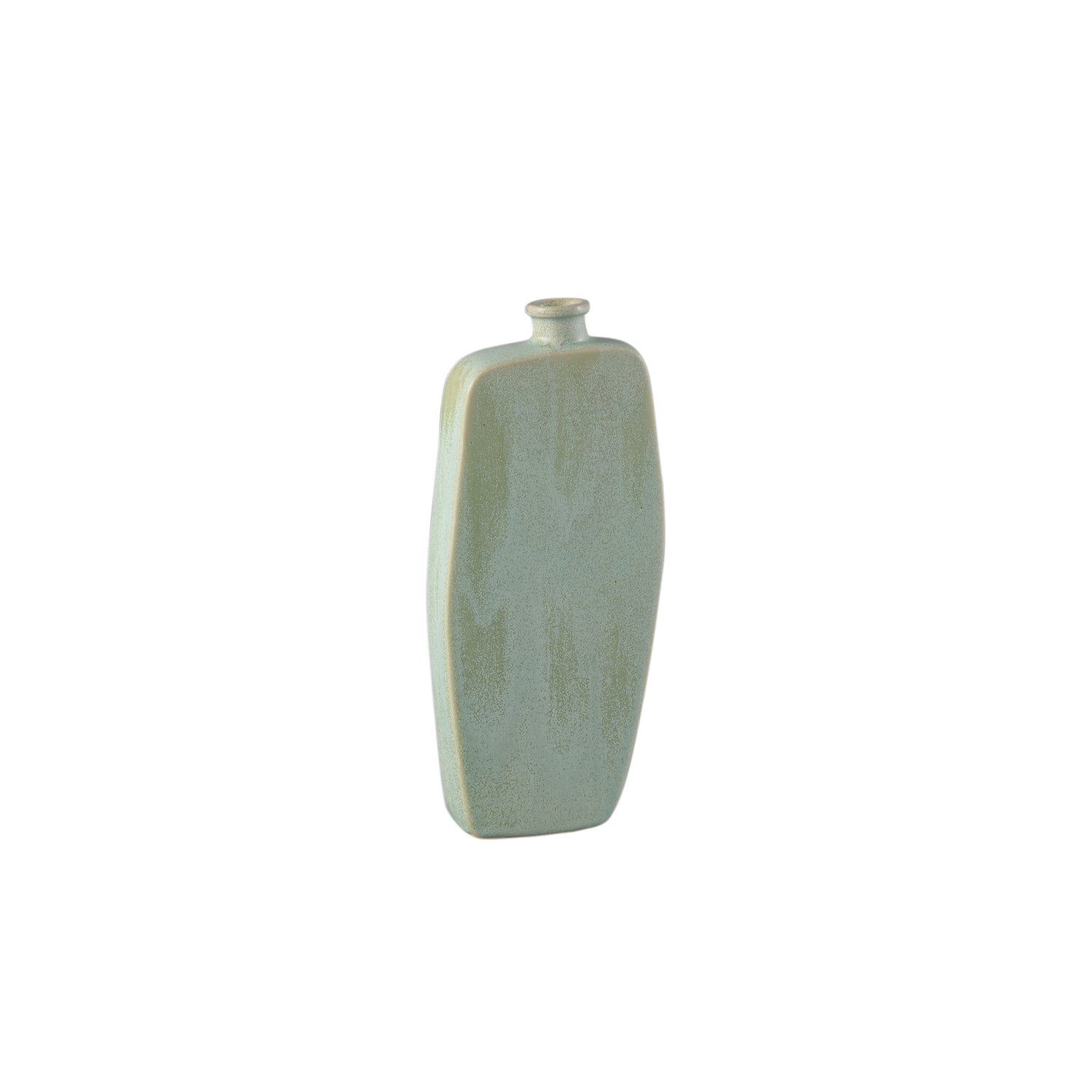 Amalie Groen Ronde Keramische Fles S – Set van 6 Stuks - 6 Sets 29x13x4.5 cm
