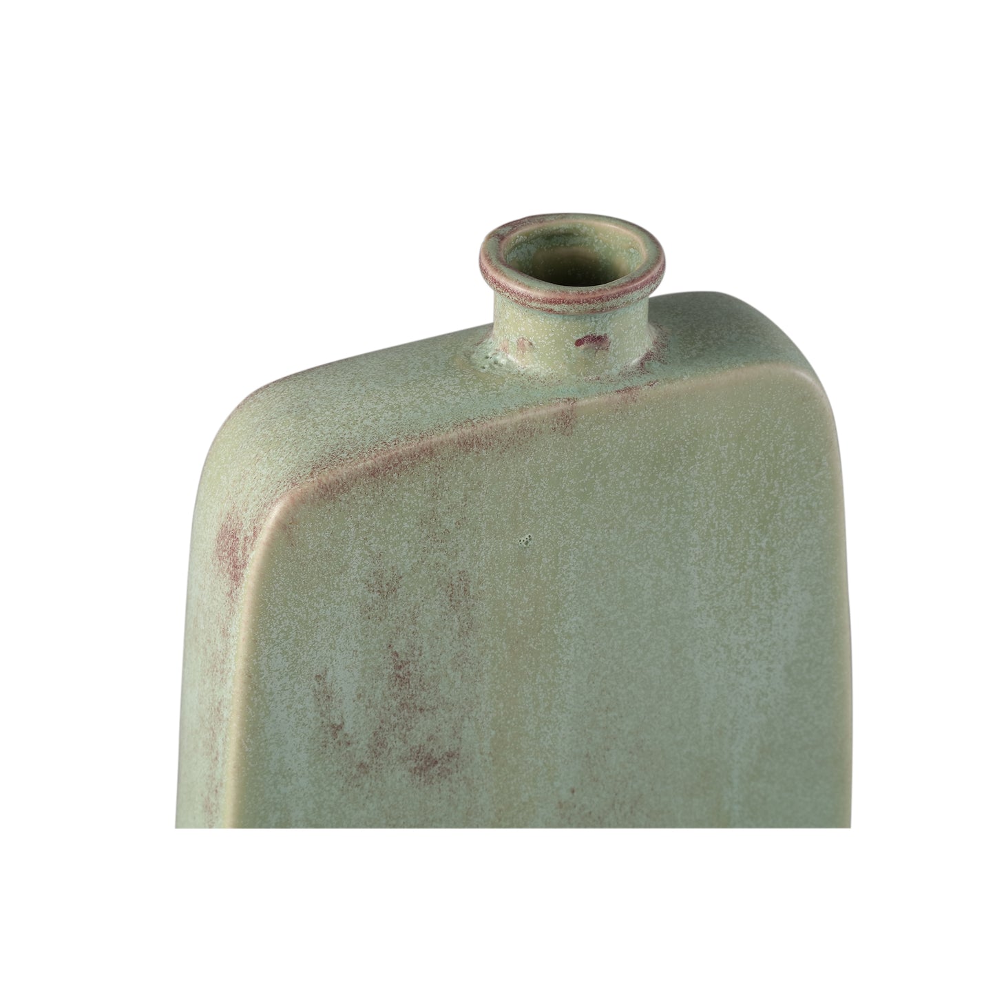 Amalie Groen Ronde Keramische Fles Set van 2 Stuks L - 2 Sets 42x19.5x5.5 cm