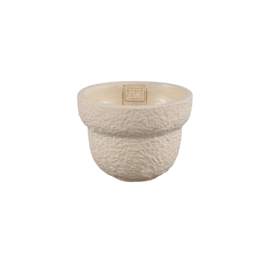 Hillie Crème Ronde Cementpot Ruw Oppervlak S – Set van 12 - 12 Sets 9x12x12 cm