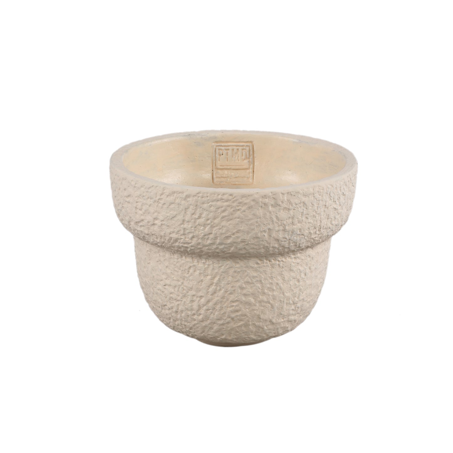 Hillie Cream Ronde Cementen Pot Rough Finish M - Set van 12 Stuks - 12 Sets 13x17x17 cm