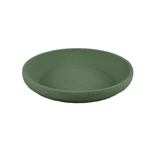 Hillie Groene Ronde Cementschaal Rough Finish M – Set van 6 - 6 Sets 6x35x35 cm